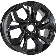 Диск 6.5x16 5x114.3 ET45 D67.1 KDW KD1620 Black Painted