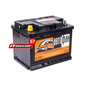 Аккумулятор AKOM Avtofan 60 А/ч L+ прямая EN470A 242х175х190 Болтовые мото