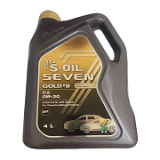 S-Oil SEVEN GOLD #9 0W30 C2 синтетическое 4л
