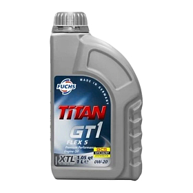 Fuchs TITAN GT1 FLEX 5 0W20 SP/RC C5/C6 синтетическое 1л