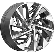 Диск Литой 7.5x18 PCD 5x114.3 ET45 D60.1 Premium Series КР009 Diamond gloss graphite