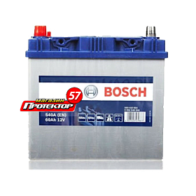 Аккумулятор Bosch Silver Jis 60 А/ч L+ прямая EN540A 232x173x225 Выносные