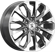 Диск Литой 8x20 PCD 6x139.7 ET38 D67.1 Premium Series КР007 Diamond Gloss Graphite