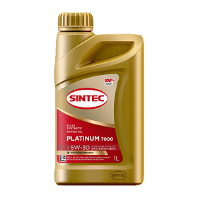 SINTEC PLATINUM 7000 5W30 SL/CF A3/B4 синтетическое 1л