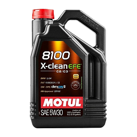 Motul 8100 X-CLEAN EFE 5W30 C2/C3 SN/CF Синтетическое 5л
