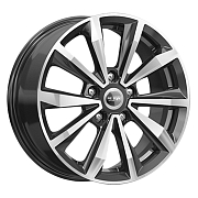 Диск 6.5x16 5x114.3 ET44 D67.1 K&K КС974 алмаз чёрный