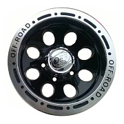 Диск 8x16 5x139.7 ET27 D110 LF Works Dick LF9096 Черно-серебристый