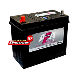 Аккумулятор AFA Plus 45 А/ч R+ обратная EN330A 238х129х227 Тонкие вынос.