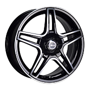 Диск 7x17 5x108 ET55 D63.3 X-Race AF-09 BKF