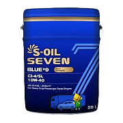 S-Oil SEVEN BLUE #9 10W40 CG-4/CH-4/CI-4 E7 синтетическое 20л