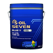 S-Oil SEVEN BLUE #7 10W40 CI-4/SL E7 синтетическое 20л