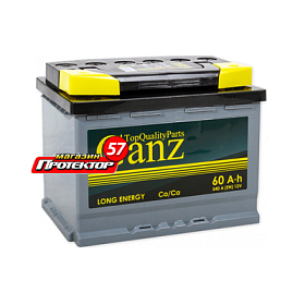 Аккумулятор GANZ 60 А/ч L+ прямая EN540A 242x175x190 Стандартные