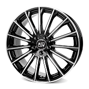 Диск 7.5x18 5x112 ET40 D73 MSW 30 Black Full Polish