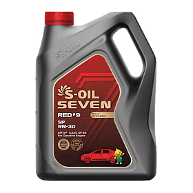 S-Oil SEVEN RED #9 SN 5W30 Синтетическое 3.5л