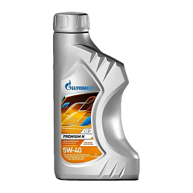 Gazpromneft Premium N 5W40 SN/CF A3/B4 Синтетическое 1л