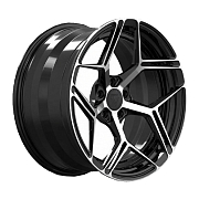 Диск 10.5x21 5x120 ET33 D74.1 Vissol F-954L satin_black
