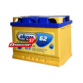 Аккумулятор AKOM Standart 62 А/ч L+ прямая EN540A 242х175х190 Стандартные