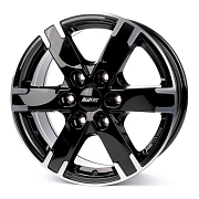 Диск 7.5x17 6x139.7 ET55 D93.1 ALUTEC Titan Diamant Black Front Polished