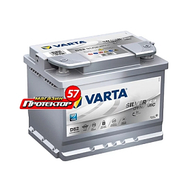 Аккумулятор Varta Silver Agm 60 А/ч R+ обратная EN680A 242x175x190 Стандартные