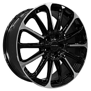 Диск Литой 7.5x19 PCD 5x112 ET43 D57.1 Khomen Wheels KHW1910 Black-FP