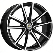 Диск 7.5x17 5x114.3 ET45 D60.1 Mega Wheels Y9100 bkf
