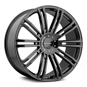 Диск 8.5x20 5x114.3 ET35 D72.6 KMC KM677 Gloss Black