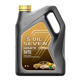 S-Oil SEVEN GOLD #9 5W40 CF/SN A3/B4 синтетическое 4л