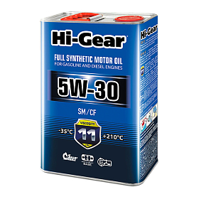 HI-Gear 5W30 синтетическое 4л