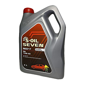 S-Oil SEVEN RED #7 SN 15W40 Синтетическое 4л