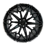 Диск 10x22 5x112 ET30 D66.6 Khomen Wheels Zeus 2202 Black matt MR