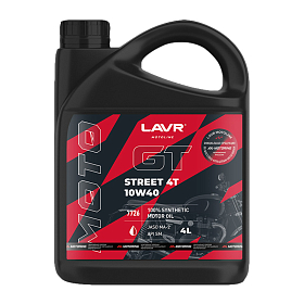 Lavr МОТО GT STREET 4T 10W40 синтетическое 4л