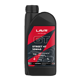 Lavr МОТО GT STREET 4T 10W40 синтетическое 1л