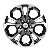 Диск 6.5x17 5x114.3 ET50 D66.1 Khomen Wheels V-Spoke 711 Black-FP