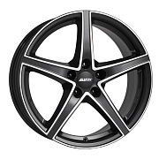 Диск 7.5x18 5x112 ET52 D66.5 ALUTEC Raptr Racing black front polished