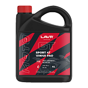 Lavr МОТО GT SPORT 4T 10W40 синтетическое 4л