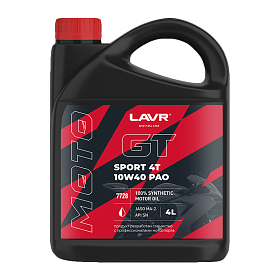 Lavr МОТО GT SPORT 4T 10W40 синтетическое 4л