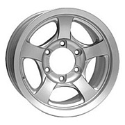 Диск 8x15 6x139.7 ET15 D110 КРАМЗ ОЛИМП Серебристый