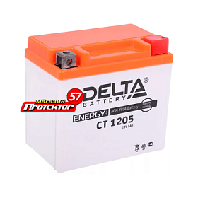 Аккумулятор DELTA Battery Agm 5 А/ч R+ обратная EN80A 114x70x106 Выносные