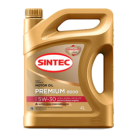 Sintec Premium 9000 5W30 A3/B4 синтетическое 4л