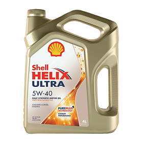 Shell Helix Ultra 5W40 SP A3/B3/B4 синтетическое 4л