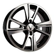 Диск Литой 5.5x14 PCD 4x98 ET35 D58.6 Вектор K27 Алмаз черный
