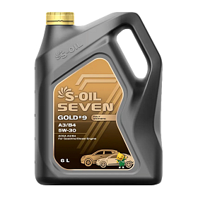 S-OIL SEVEN GOLD #9 5W30 A3/B4 синтетическое 6л