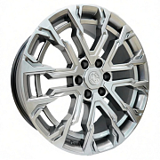Диск 9x22 6x139.7 ET28 D78.1 Khomen Wheels Zeus 2205 Dark Chrome-FP