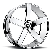 Диск 9.5x22 6x139.7 ET31 D78.1 DUB Baller P-Chrome