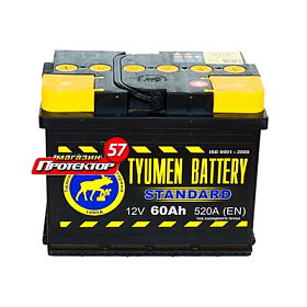 Аккумулятор TYUMEN BATTERY Standard 60 А/ч R+ обратная EN520A 242х175х190 Стандартные