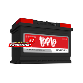 Аккумулятор TOPLA Energy 75 А/ч R+ обратная EN750A 278x175x190 Стандартные
