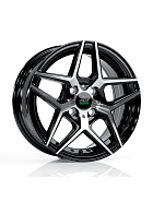 Диск Литой 6x14 PCD 5x100 ET35 D57.1 Megami MGM-31 BKF