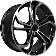 Диск Литой 8x18 PCD 5x112 ET42 D57.1 PDW 5457 Gloss Black Machine Face