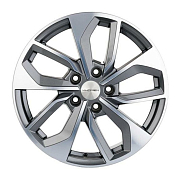 Диск 7x17 5x112 ET43 D57.1 Khomen Wheels U-Spoke 703 Gray-FP