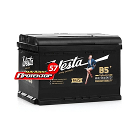 Аккумулятор WESTA Black Pretty Powerfu 60 А/ч R+ обратная EN600A 242x175x175 Стандартные
